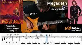 Megadeth Peace Sells Chris Poland & Dave Mustaine Guitar Solos with TAB