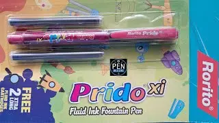 Перьевая ручка Rorito Prido XI - перьевая ручка с прорезиненной рукояткой - перьевая ручка с пипе...