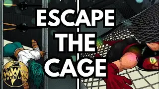 Who Escapes the Steel Cage First?! | Women's Wrestling Match Cartoon Comic Story S9 Ep.4 | WWE 2K24