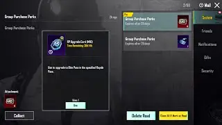 Group Purchase Perks M16 RP Upgrade Card & UC PUBG Mobile