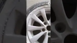 Alloy wheel colour work done #modified #restore #painting #car #maruti #alloywheels