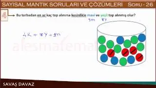 ALES Sayısal Mantık Soru 026 : Kötü Şans Soruları