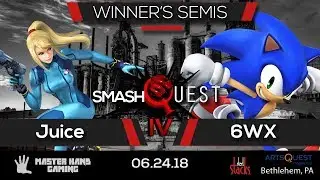 SmashQuest IV - Juice (ZSS) vs 6WX (Sonic) - Winner's Semifinals
