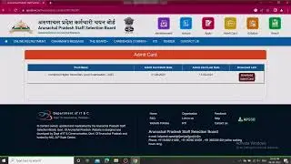 How to download APSSB admit card 2023