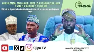 Oba Solomon/ Tani Olohun: &Agrave;&igrave;n&iacute;se lo n d&aacute; &agrave;wọn &egrave;&egrave;y&agrave;n laamu t&iacute; wọn fi n wa ohun t&iacute; o sonu kiri.