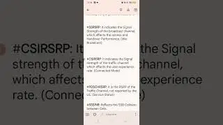 What is  SSRSRP, CSIRSRP, PDSCHRSRP, SSSINR, CSISINR, PDSCHSINR Meaning & Troubleshooting Points ||