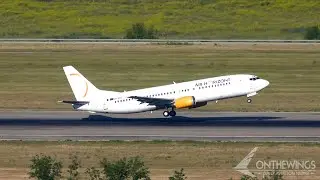 RARE Boeing 737-400 taking off from Barajas