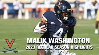 2023 UVA Malik Washington Regular Season Highlights