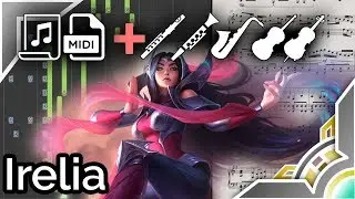 Irelia Iogin theme - League of Legends (Synthesia Piano Tutorial)