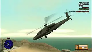 GTA San Andreas | Las Venturas & Countryside Hunter Rampage + 12-Star Wanted Escape
