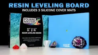 Pouring Masters - Resin Leveling Board w/ 3 Silcone Mats