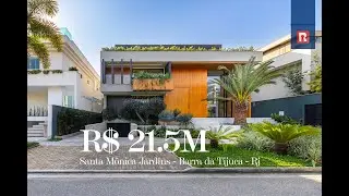 Mansão triplex à venda no condomínio Santa Mônica Jardins na Barra da Tijuca - R$ 21.500.000,00