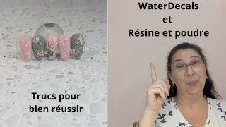 Waterdecals sur de la r&eacute;sine