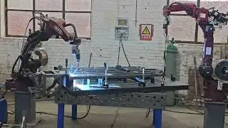 Welding of robotic arms in factories