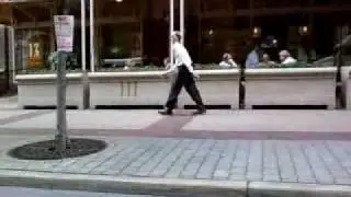 Man with weird walk