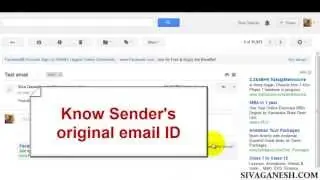 View Sender's original email address
