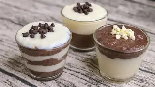 Vanilla & Chocolate Pudding Recipe | Eggless Pudding Recipe | Quick & Easy Dessert Recipe