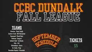 Stars(Towson) vs MD Horseman(Eastern Tech) Game- 2025 CCBC Dundalk Fall League Week 3