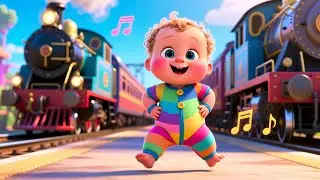 Alloy Bridge City Train 🤖🚆🌉 | Robot Kids Song | Learn Colors and City Travel