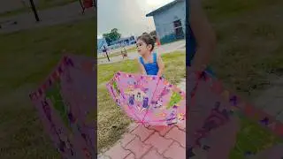 cute baby playing with umbrella #babygirl #umbrella