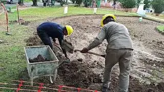 La Municipalidad realiza obras de recuperaci&oacute;n de la plaza Gareca
