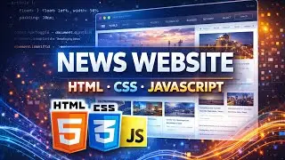 A News website Project in HTML CSS and JavaScript. #html #css #project #htmlproject #cssprojects