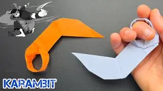 How to Make an Origami KARAMBIT ? - Paper Karambit