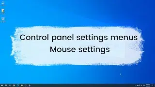 Mouse Detailed Settings - Control Panel Settings Menus 2