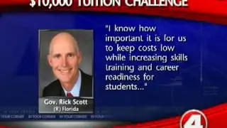 Scott wants low-cost degrees at Florida colleges