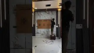 uv marble sheet nd lowers panel tv unit video #shorts #interior