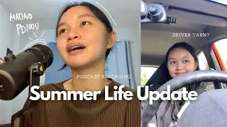 Summer Life Update☀️ || Driving Lessons + Recording a Podcast +Maono PD100U USB Dynamic Microphone