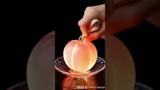 satisfying peach cutting #satisfying  #oddlysatisfying #asmrvideo #fruitcutting #asmrfruit #viral