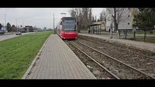 Bratislava Trams 7514 arriving on the streets on 22/11/25