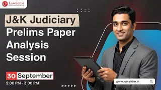 Jammu & Kashmir Judiciary Preliminary Exam 2025 Paper Analysis session #J&KJS2025