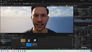 Unreal Engine 5 - Face capture test using my android phone as a camera.