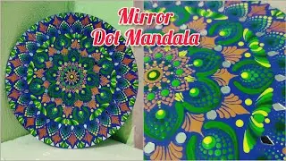 Dot mandala art on mdf board || 12 inch dot mandala art @Peaceofmind_Bonitanath