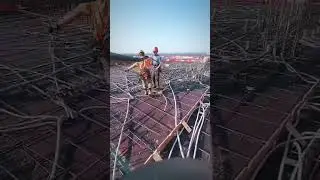 Rebar Teamwork Carrying Steel #construction #rebar #building #shorts