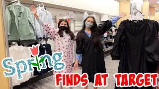 NEW SPRING FINDS AT TARGET + SHOPPING HAUL! SHOP WITH ME! EMMA AND ELLIE
