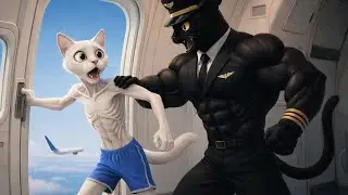 Худой кот, выброшенный из самолета&hellip; Проглоченный китом &mdash; План этого котенка был безумным 😱🐱🐋