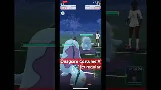 Quagsire costume V its regular #quagsire #excadrill #shadow #pokemongo  #shorts #catchcup #2023