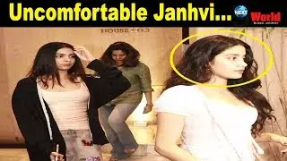 Janhvi Kapoor with Khushi Kapoor feels Uncomfortable in Front of media at Manish Malhotra House
