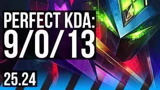MALZAHAR vs ZED (MID) | Perfect KDA: 9/0/13 | KR Master | 25.24