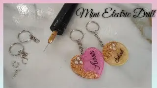 How to Use Mini Electric Drill Machine | Small Electric Drill | Resin Art for beginners 