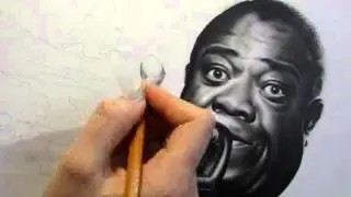 Louis Armstrong drawing by Ellen Sunbeam
