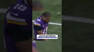 Justin Jefferson frustrated after offensive struggles #nfl #vikings