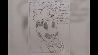 Mario downloads Mario Multiverse (illegally)