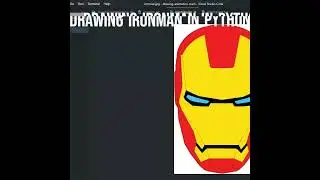 Drawing Iron man in Python | Code available!! | super easy | Abhicoder #shorts #short
