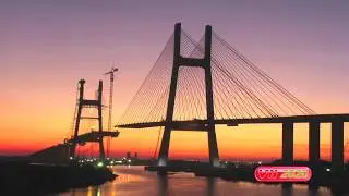 The Phu My Bridge - Saigon, Vietnam (2007- 2009) - Construction Time Lapse