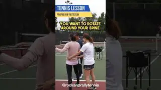 Got to properly rotate those hips if you want more power! #tennis #tennislesson #tennisgirl
