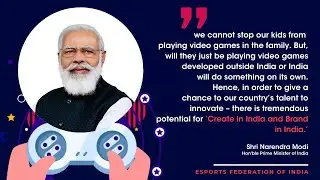 Hon'ble PM Narendra Modi ji acknowldeging the Indian Video Games Industry (AGVC) & Its potential